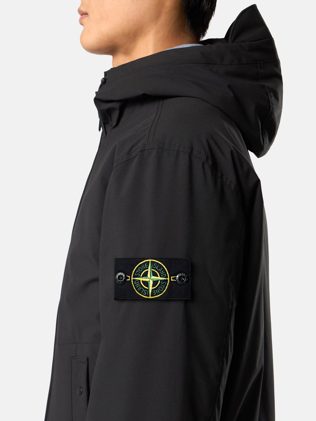 Stone Island Soft Shell-R E.Dye Technology Jacket in Black