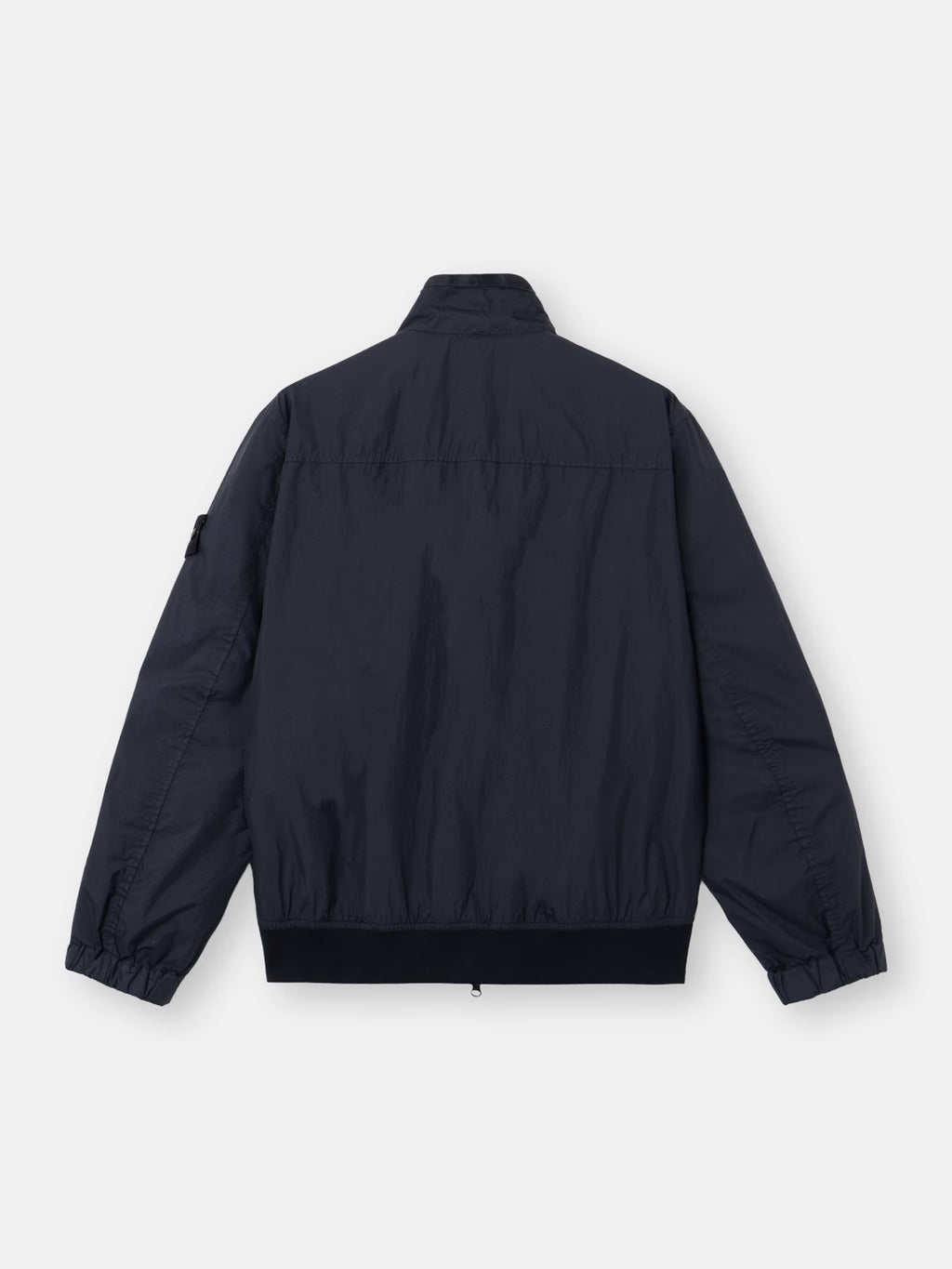 Stone Island Crinkle Reps NY Stand Collar Jacket in Navy