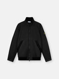Stone Island Crinkle Reps NY Stand Collar Jacket in Black