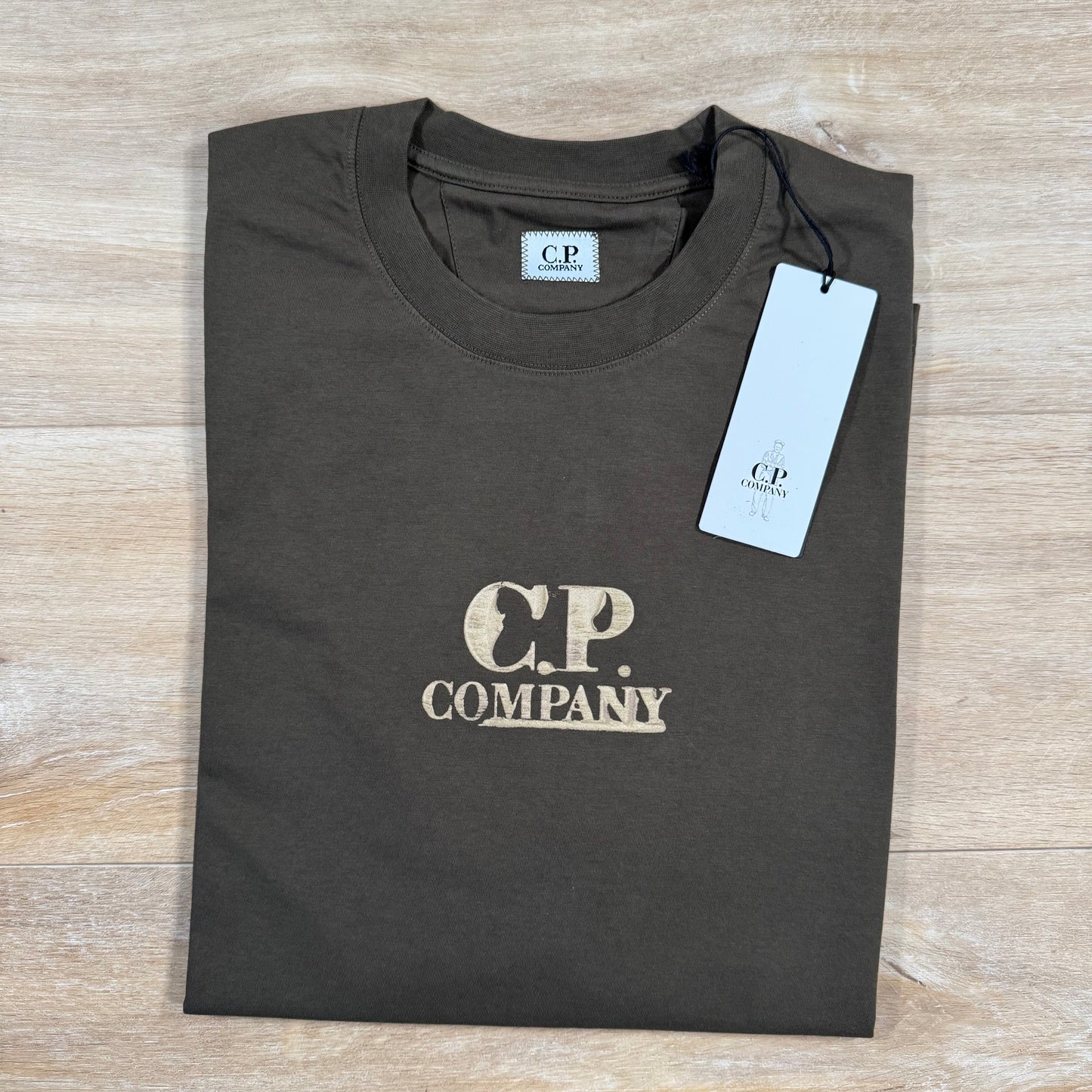 C.P. Company Graphic Logo T-Shirt in Ivy Green