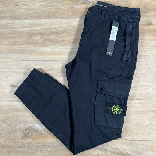 Stone Island Slim Cargo Trousers in Navy