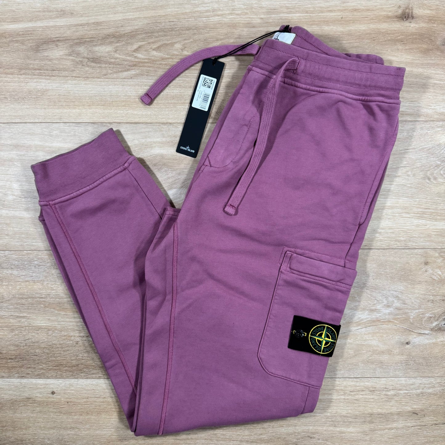 Stone Island Slim Fit Cargo Sweatpants in Onion Rose