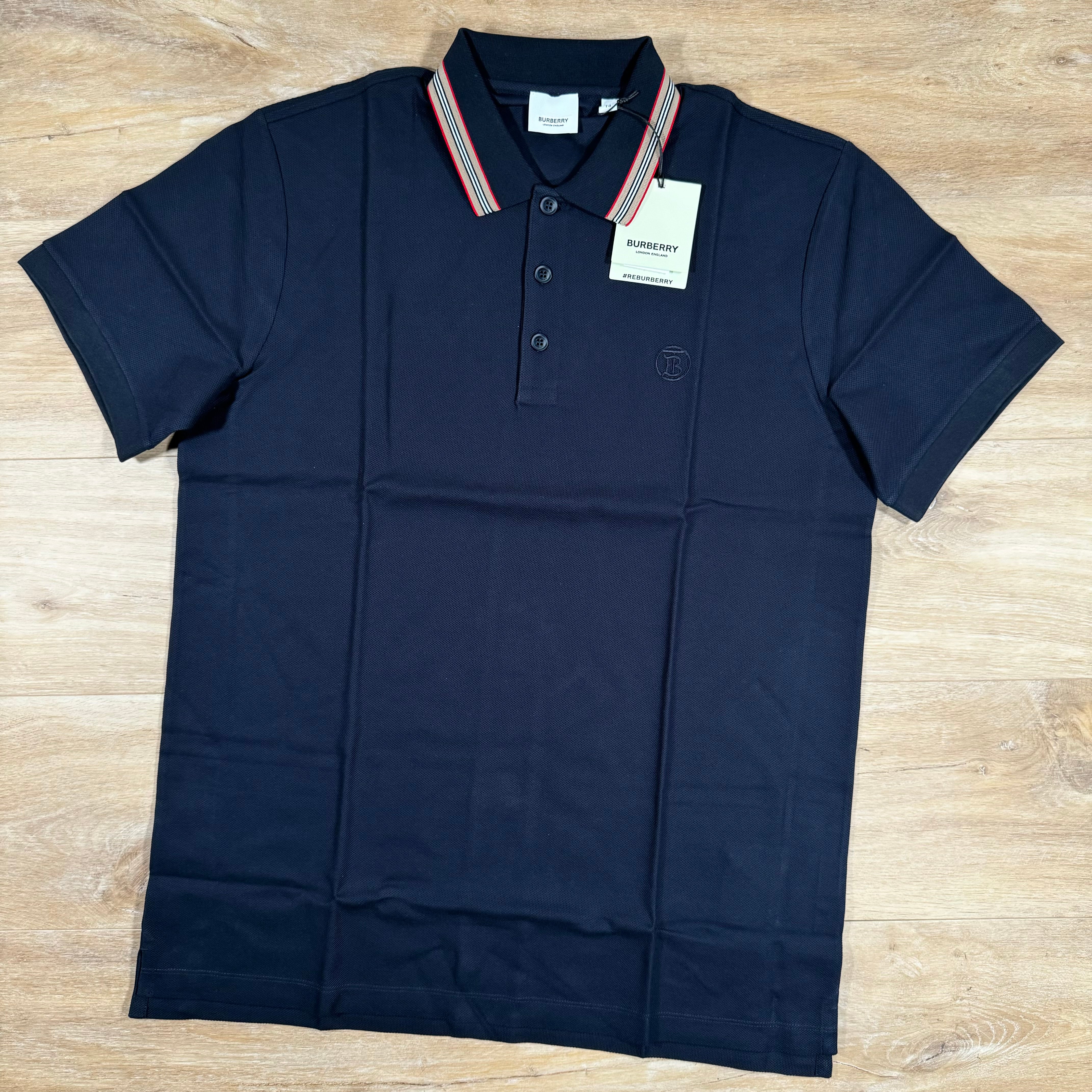 Burberry Pierson Polo Shirt in Navy LABEL MENSWEAR