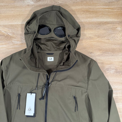 C.P. Company Shell-R Goggle Jacket in Ivy Green