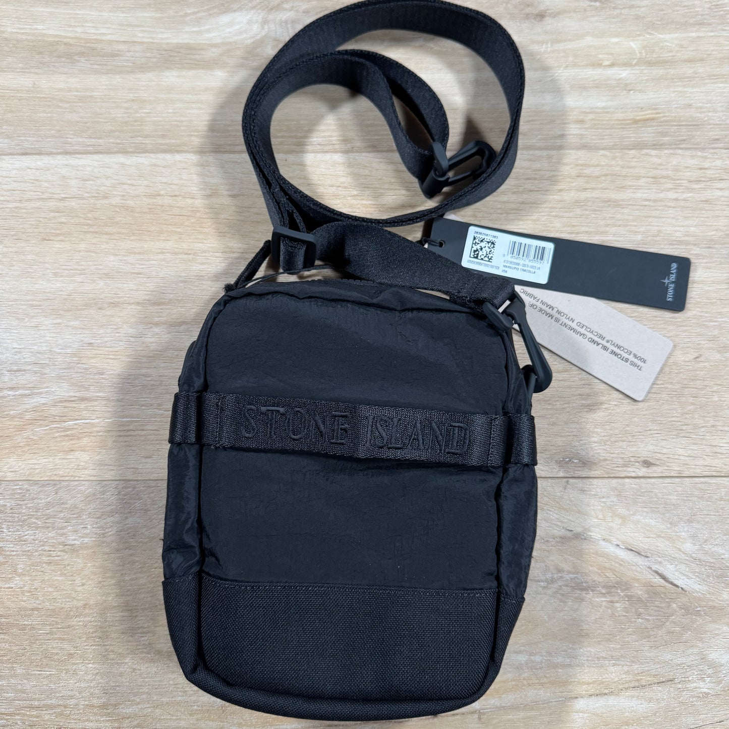 Stone Island Nylon Metal Pouch Bag in Black