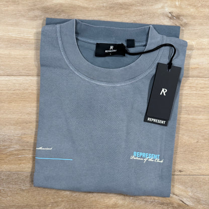 Represent Patron of the Club T-Shirt in Washed Grey