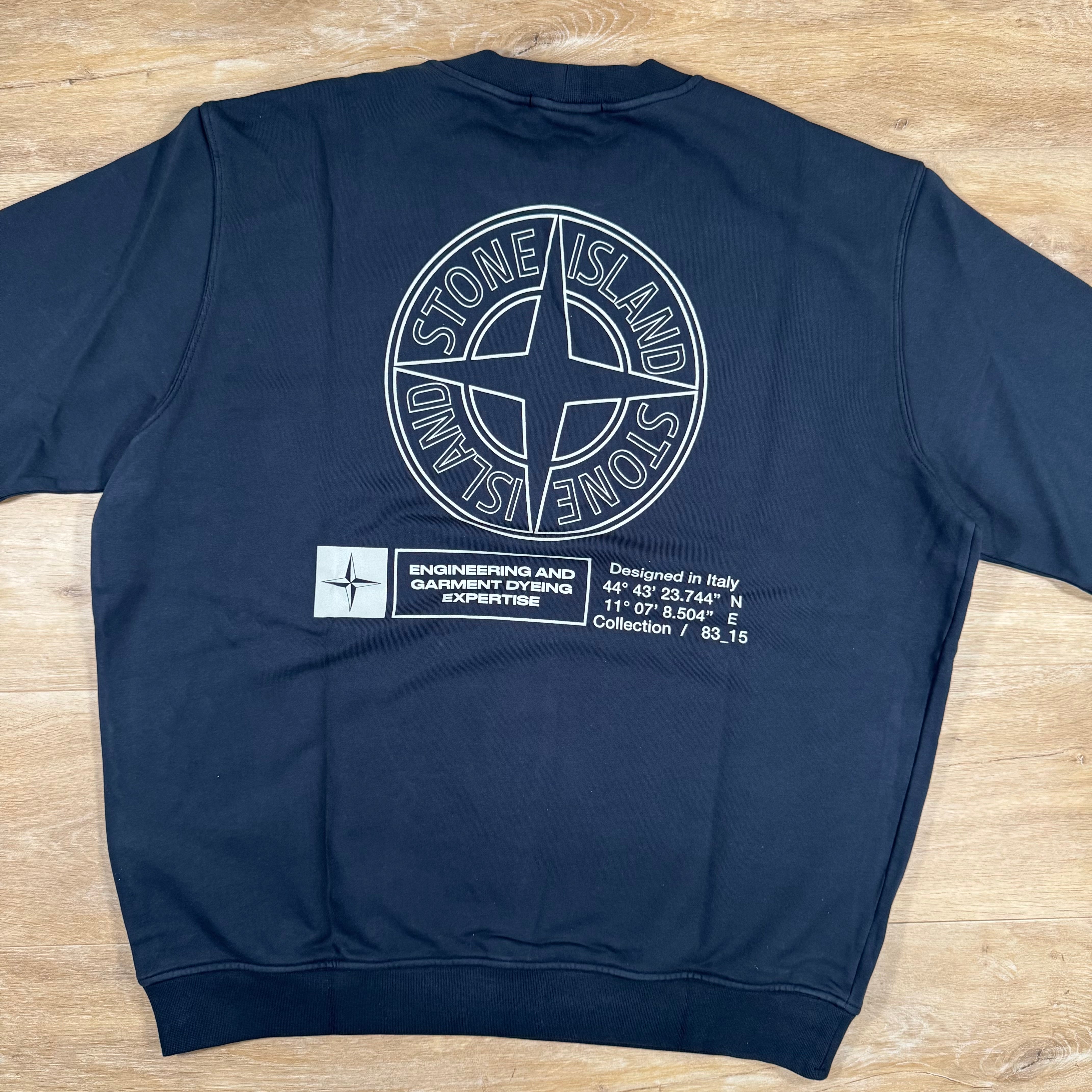 Stone Island Industrial Print Oversized Crewneck Sweatshirt Stone Island Industrial Print Oversized Crewneck Sweatshirt