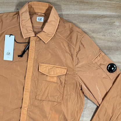 C.P. Company Chrome Lens Overshirt in Pastry Shell