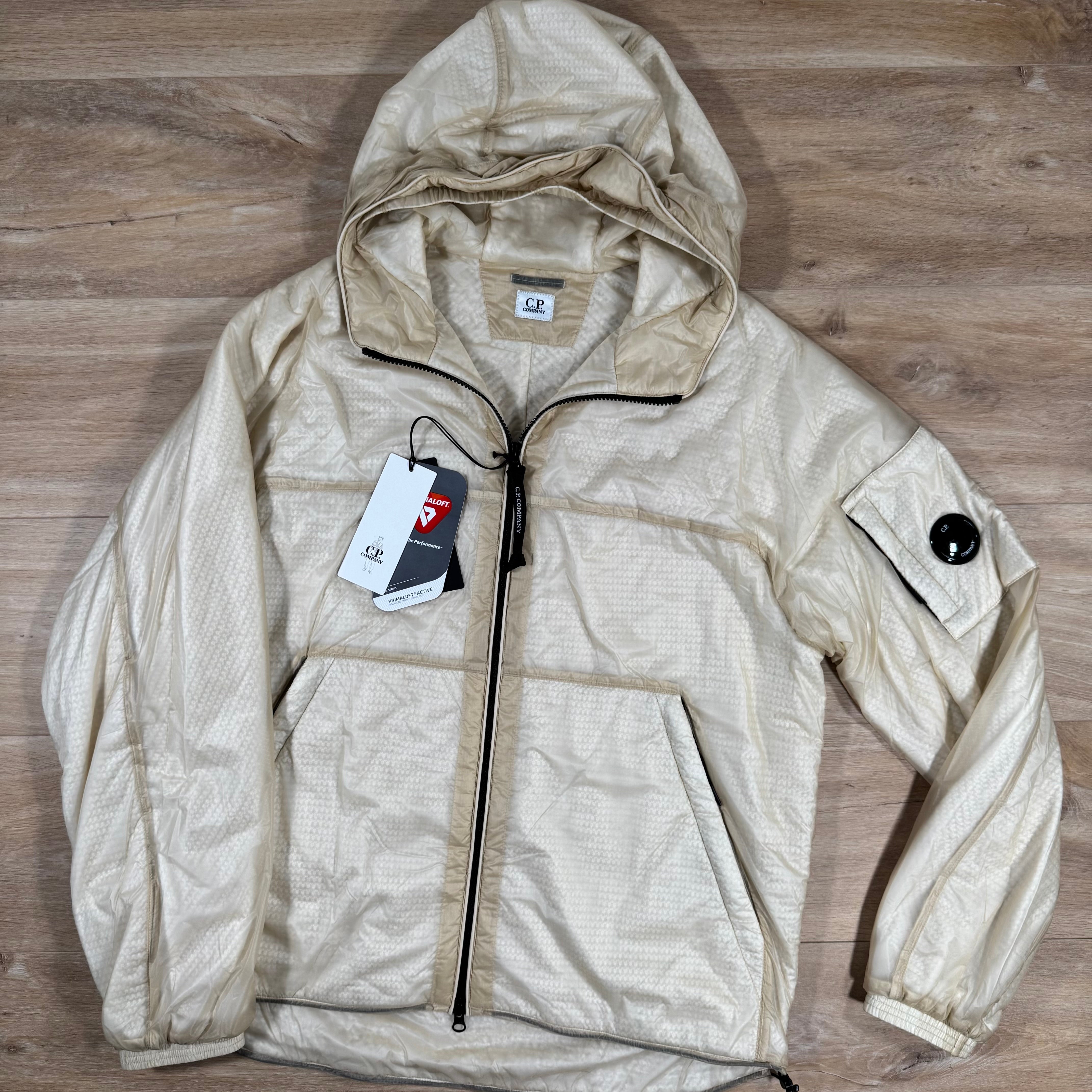 C.P. Company Nada Shell Lens Padded Jacket in Pistachio Shell