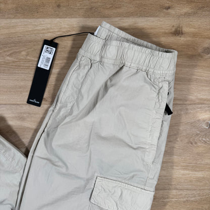 Stone Island Stretch Cotton Tela Cargo Pants in Sand