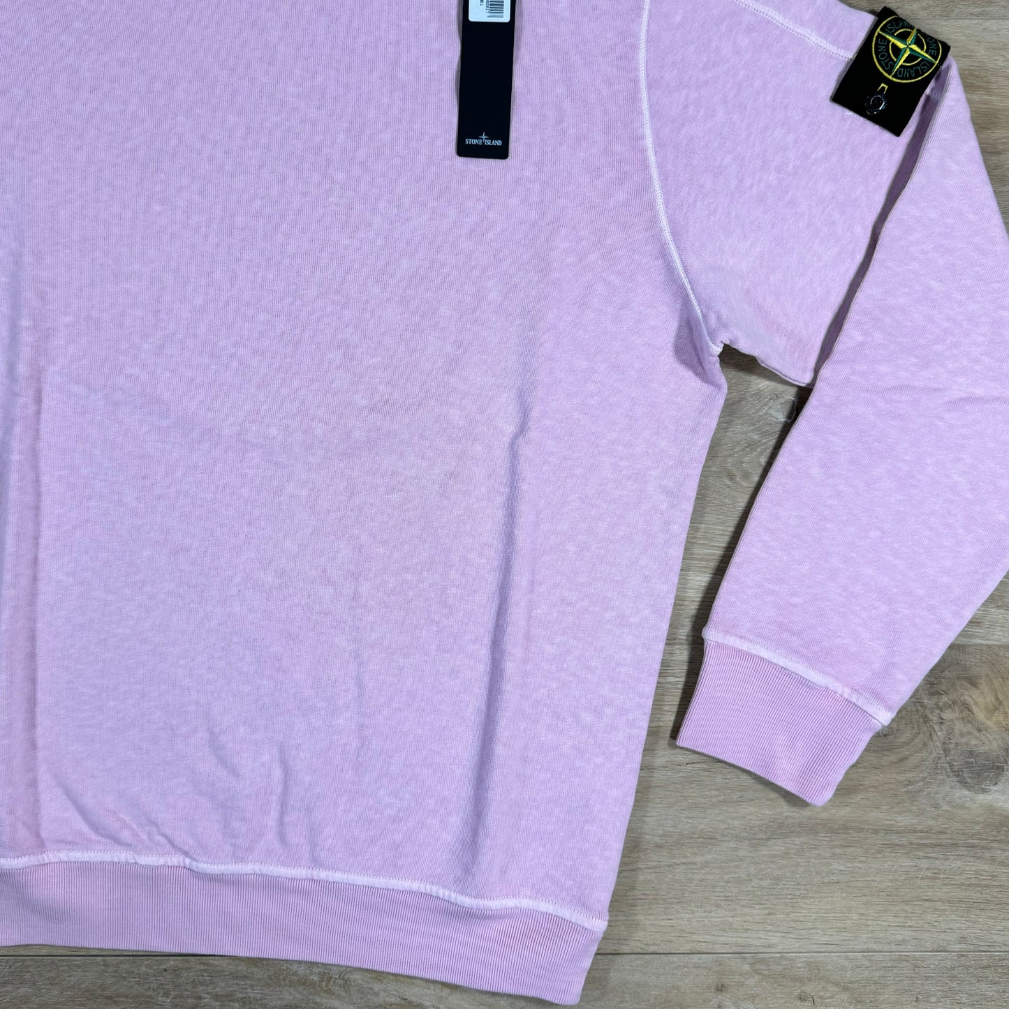 Stone Island Old Treatment Crewneck Sweatshirt in Pink