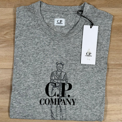 C.P. Company British Sailor T-Shirt in Grey