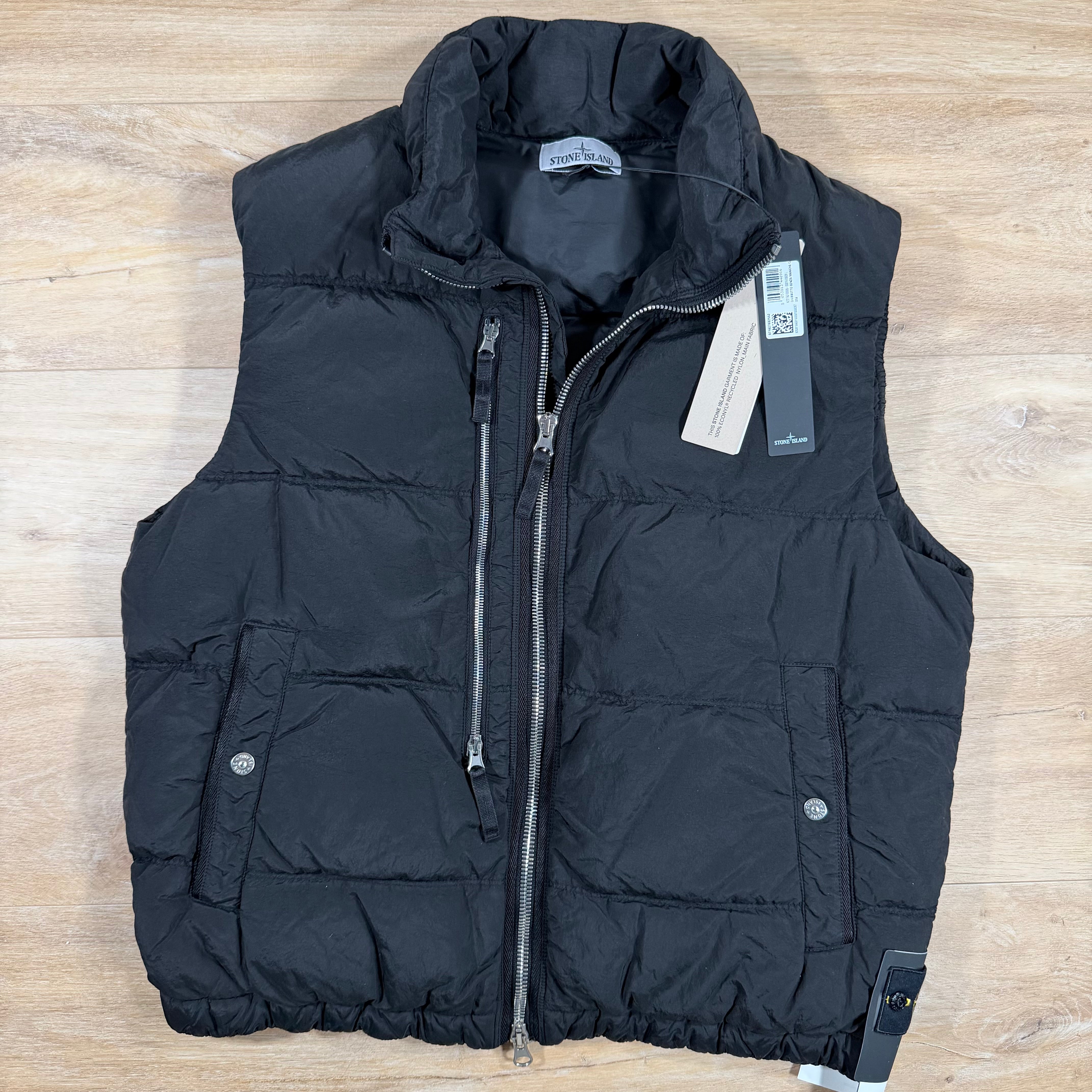 Stone Island Nylon Metal Down Vest in Black – Label Menswear