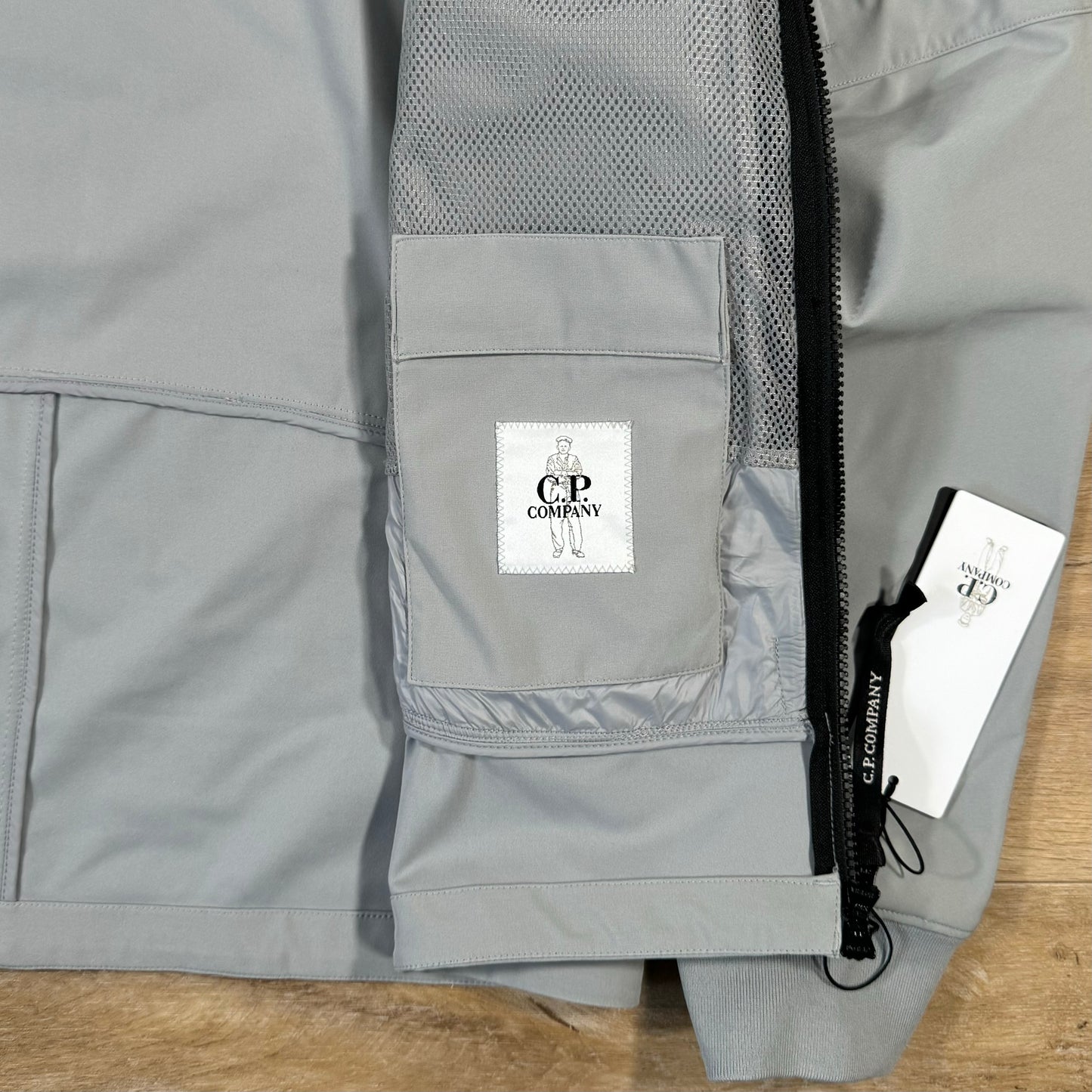 C.P. Company Soft Shell Lens Jacket in Drizzle Grey