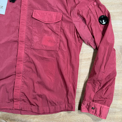 C.P. Company Chrome Lens Overshirt in Red Bud