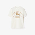 Burberry Knight Stamp Cotton T-Shirt in Chalk