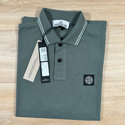 Stone Island Patch Polo Shirt in Musk