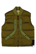 Stone Island Nylon Metal Bomber Collar Down Vest in Cactus - Green