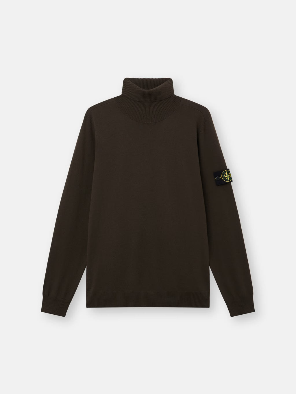 Stone Island Light Pure RWS Wool Turtleneck Jumper in Coal Grey