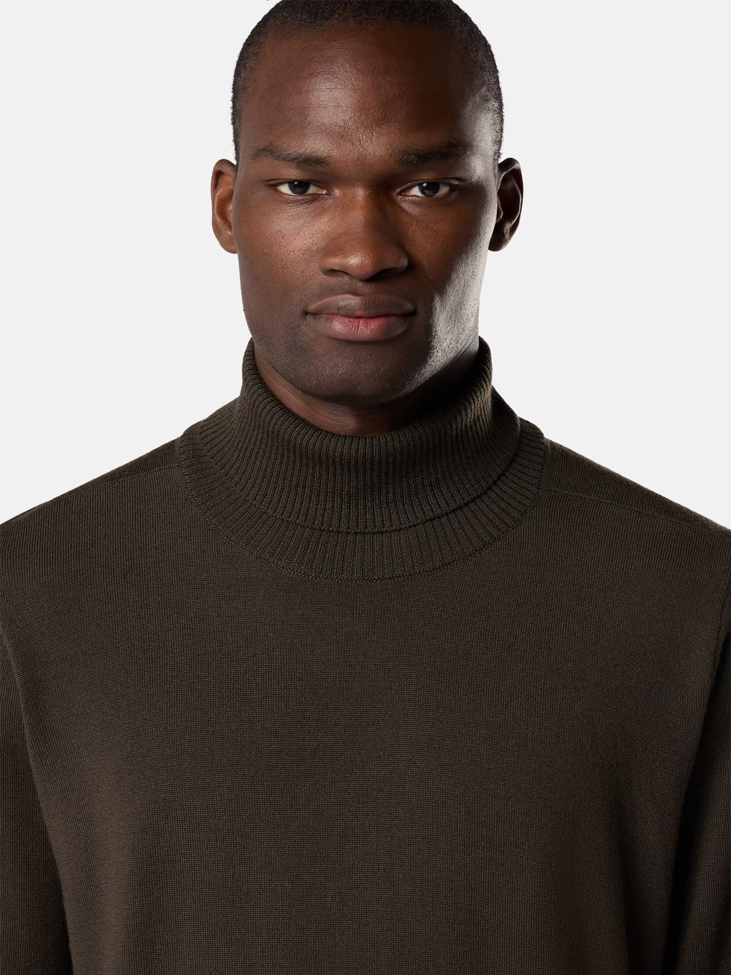 Stone Island Light Pure RWS Wool Turtleneck Jumper in Coal Grey