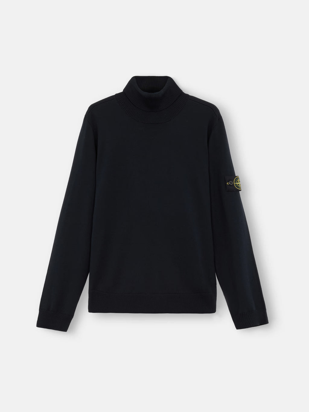 Stone Island Light Pure RWS Wool Turtleneck Jumper in Navy