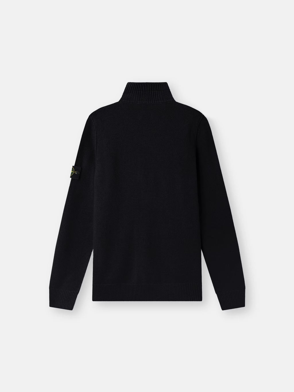 Stone Island Lambswool Half-Zip Jumper in Black