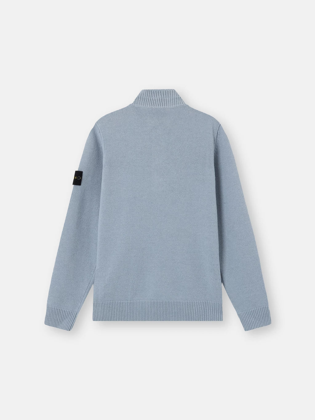 Stone Island Lambswool Half-Zip Jumper in Ash Grey