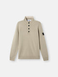 Stone Island Lambswool Half-Zip Jumper in Sand