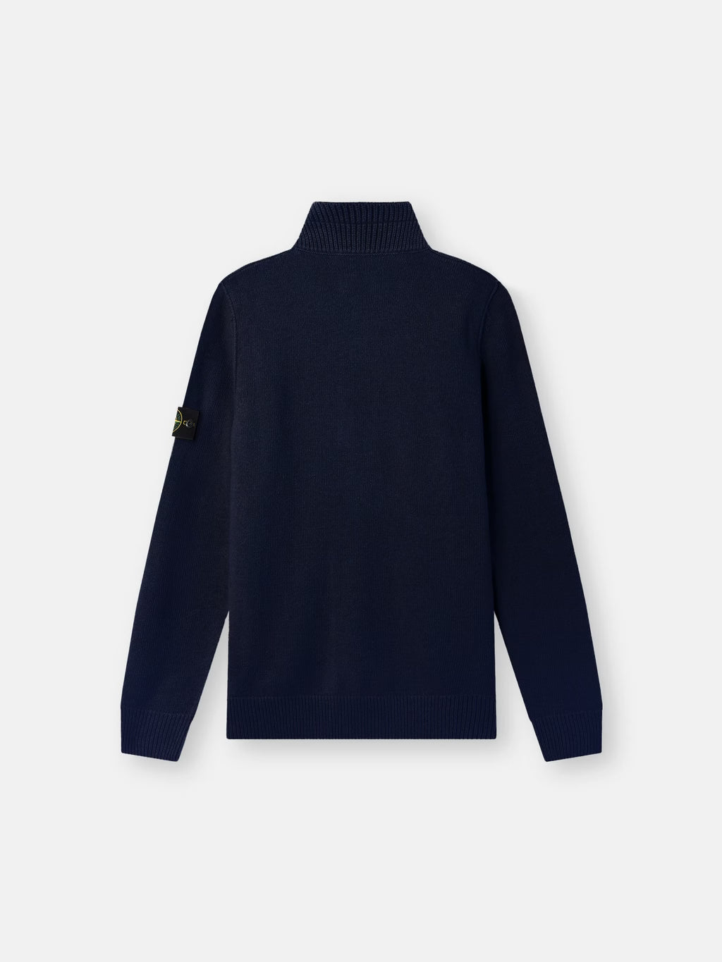 Stone Island Lambswool Half-Zip Jumper in Navy