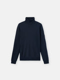 Stone Island Ghost Light Pure RWS Wool Turtleneck Jumper in Navy