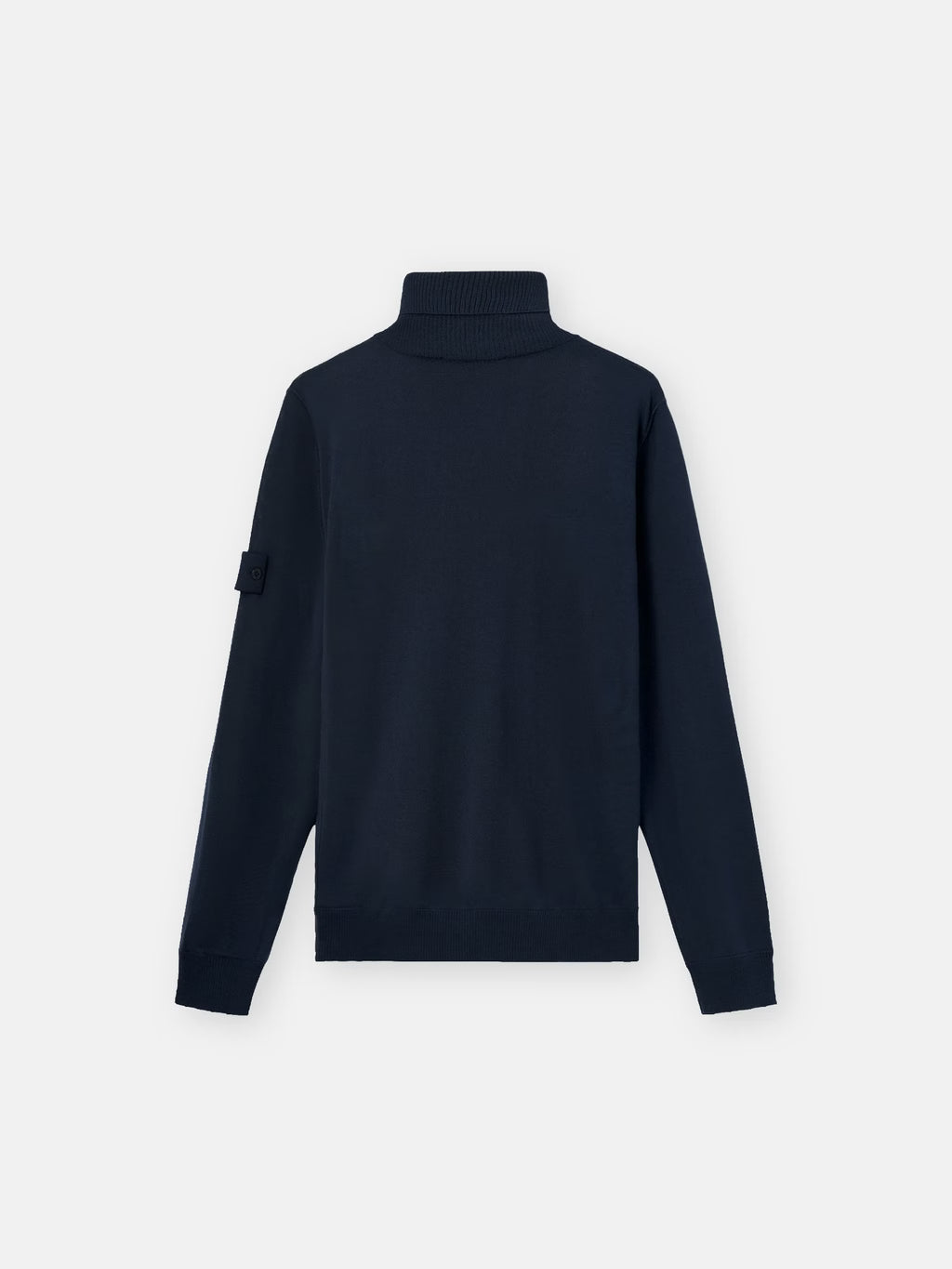 Stone Island Ghost Light Pure RWS Wool Turtleneck Jumper in Navy