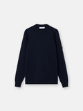 Stone Island Lambswool Crewneck Jumper in Navy