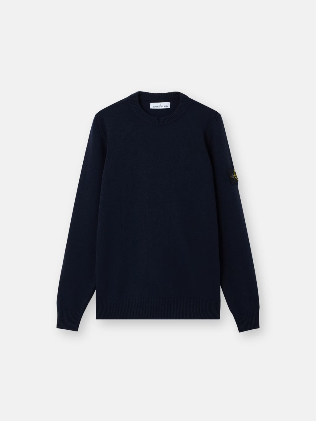 Stone Island Lambswool Crewneck Jumper in Navy