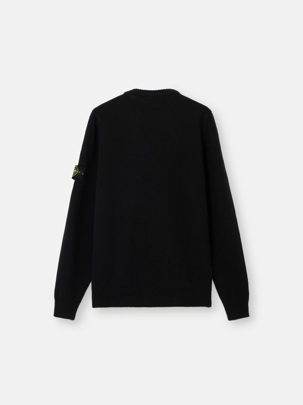 Stone Island Lambswool Crewneck Jumper in Black