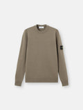 Stone Island Lambswool Crewneck Jumper in Military Green