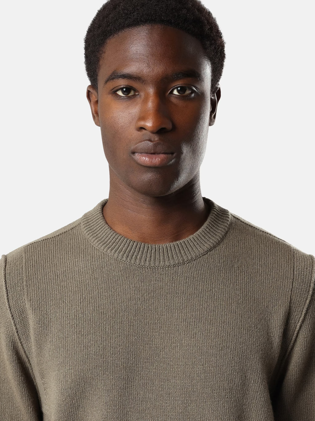 Stone Island Lambswool Crewneck Jumper in Military Green