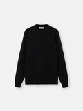 Stone Island Lambswool Crewneck Jumper in Black