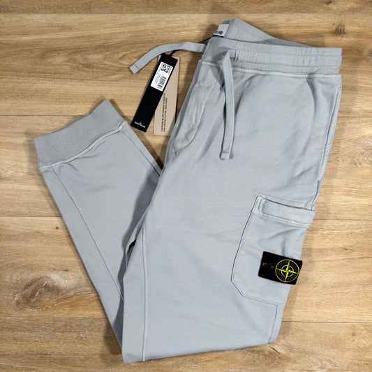 Stone Island Slim Fit Sweatpants in Pearl Grey