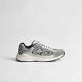 Dior B30 Countdown Sneaker in Gray Technical Mesh with Cedar Green, Gray and Cream Technical Fabric