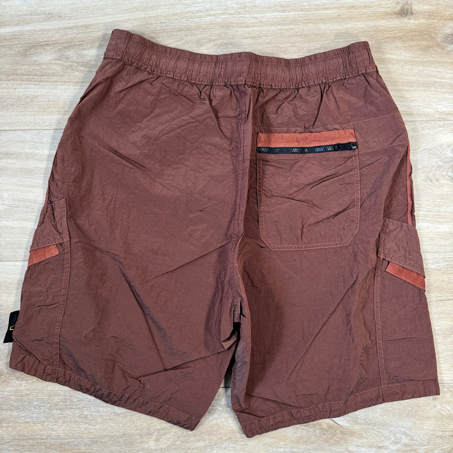 Stone Island Nylon Metal Bermuda Shorts in Rust