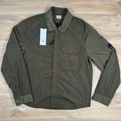 C.P. Company Chrome Lens Overshirt in Ivy Green