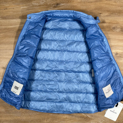 Moncler Gui Packable Down Gilet in Light Blue