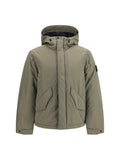 Stone Island Micro Twill Padded Jacket in Military Green