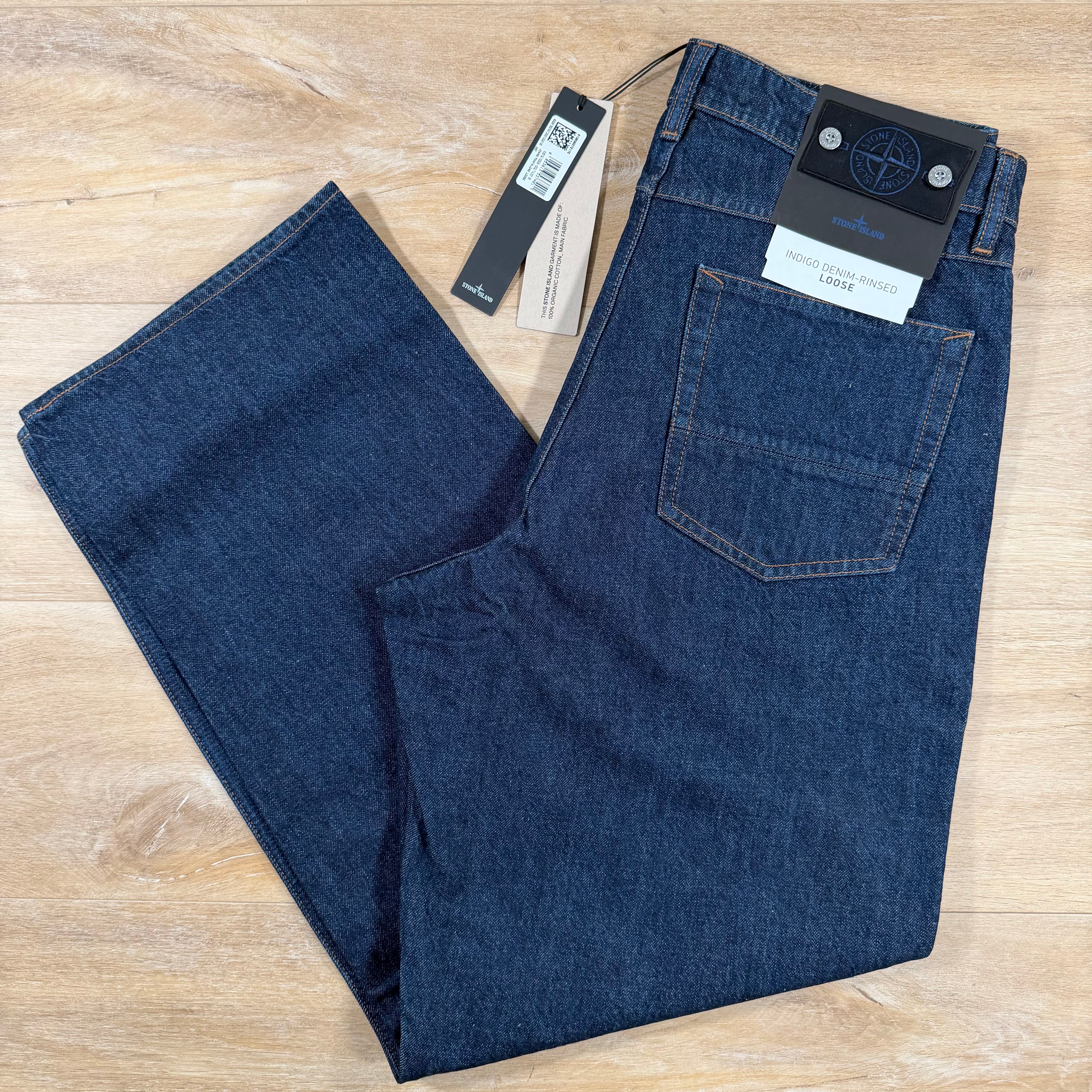 Stone Island Indigo Denim Jeans - Loose – Label Menswear