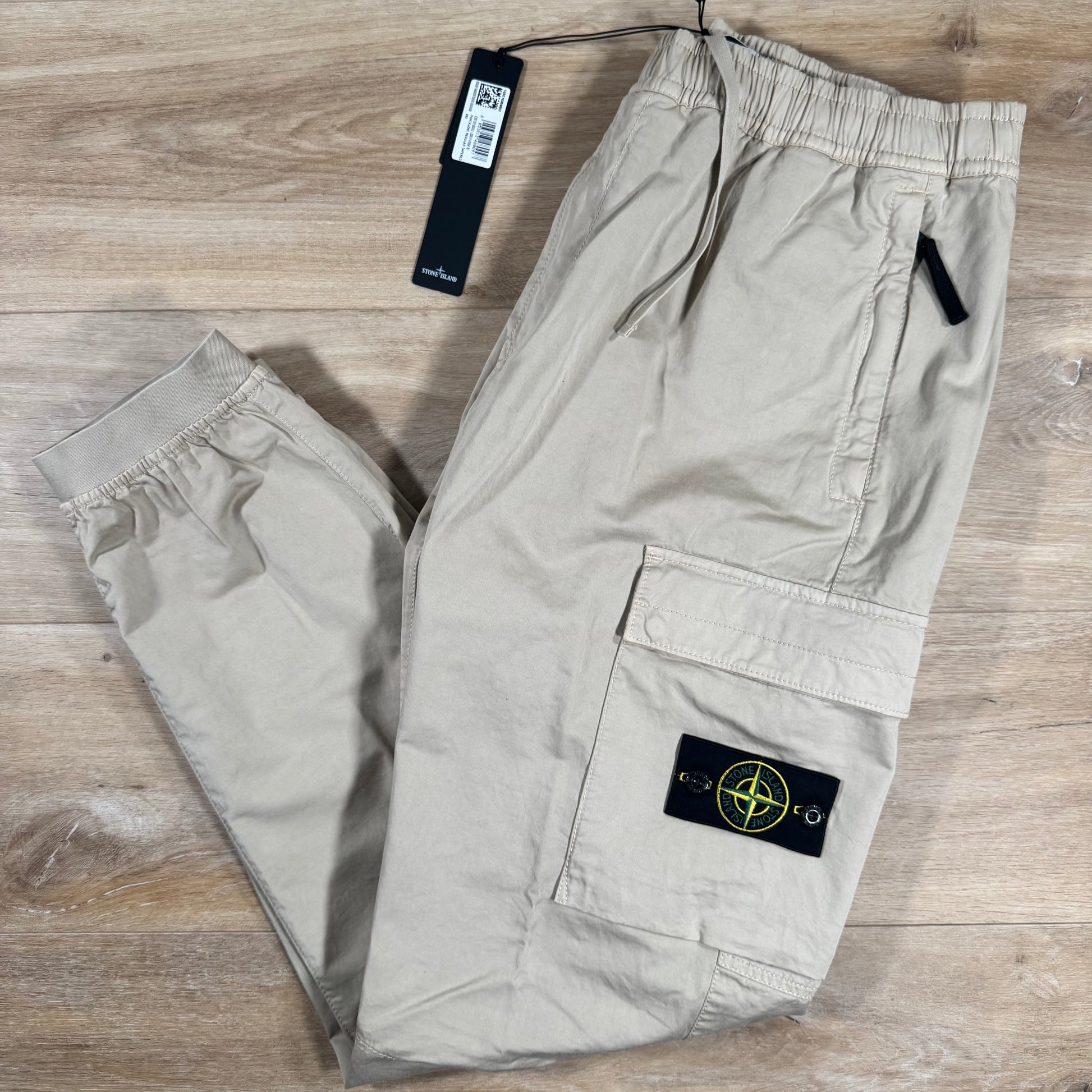 Stone Island Stretch Cargo Pants in Desert – Label Menswear