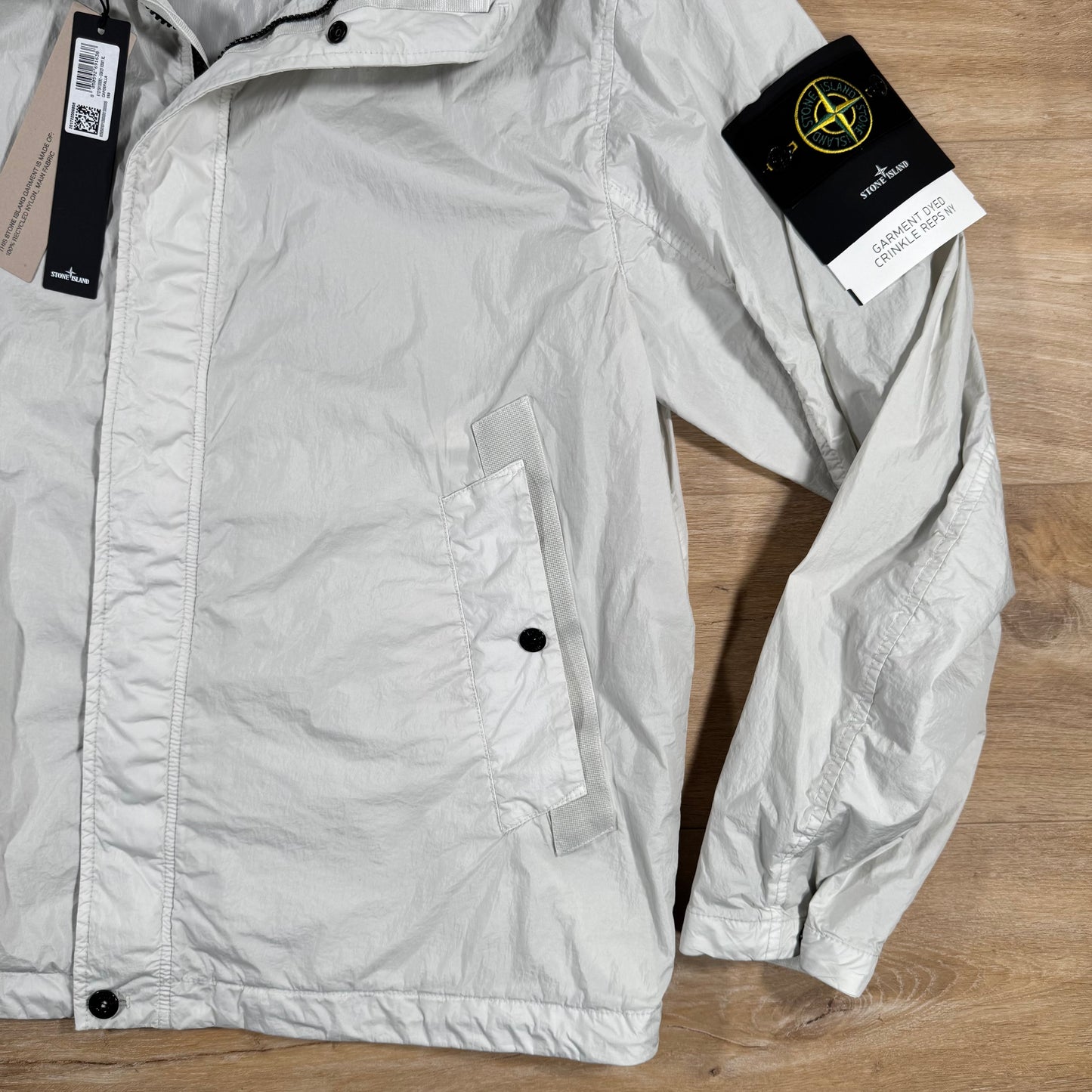 Stone Island Crinkle Reps R-NY Jacket in Sky Blue