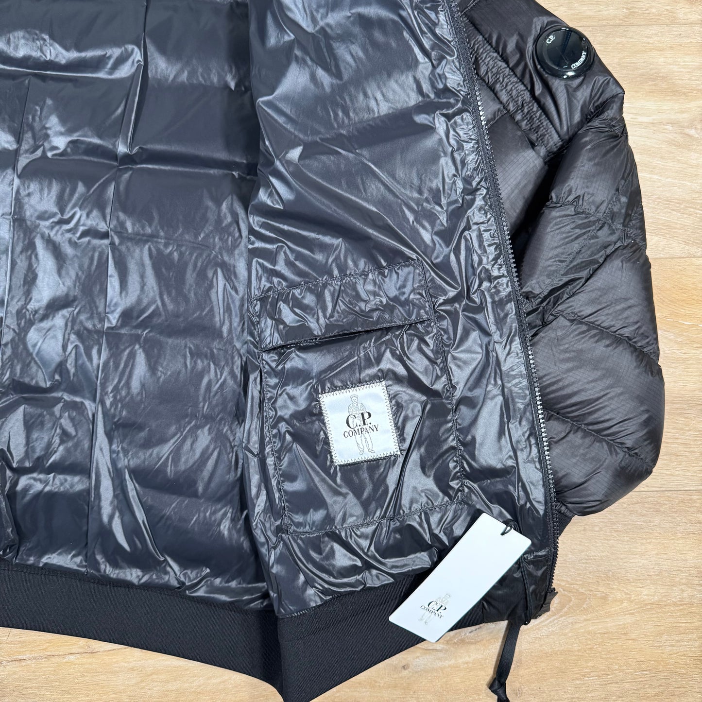 C.P. Company D.D. Shell Lens Down Jacket in Black