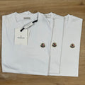 Moncler 3 Pack Logo T-Shirt in White