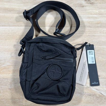 Stone Island Nylon Metal Pouch Bag in Black