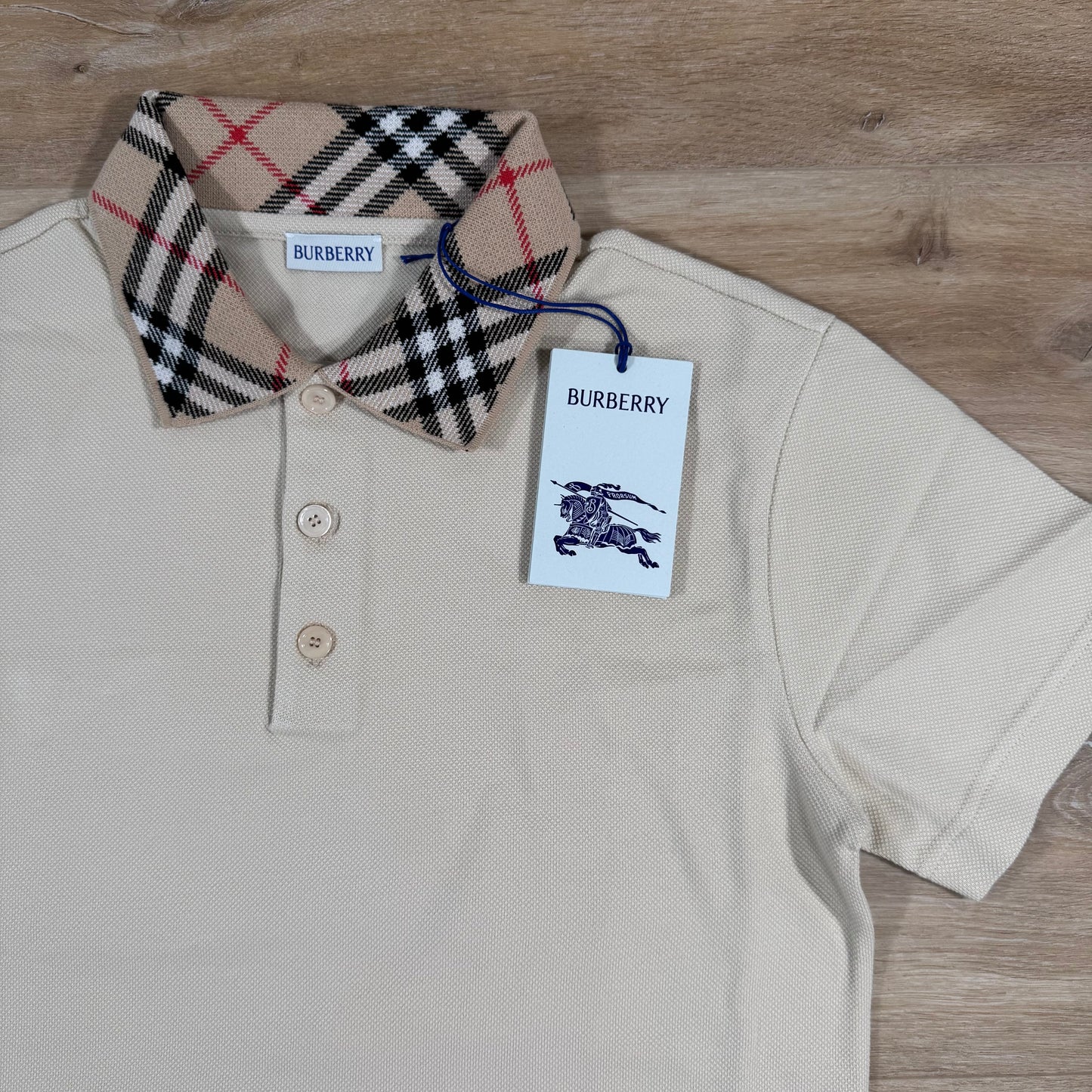 Burberry Cotton Polo Shirt in Nutmeg
